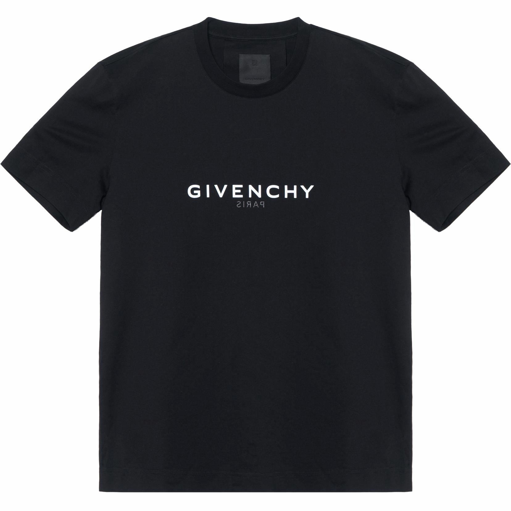 Givenchy/纪梵希 Givenchy SS21 Reverse Logo T-Shirt Black