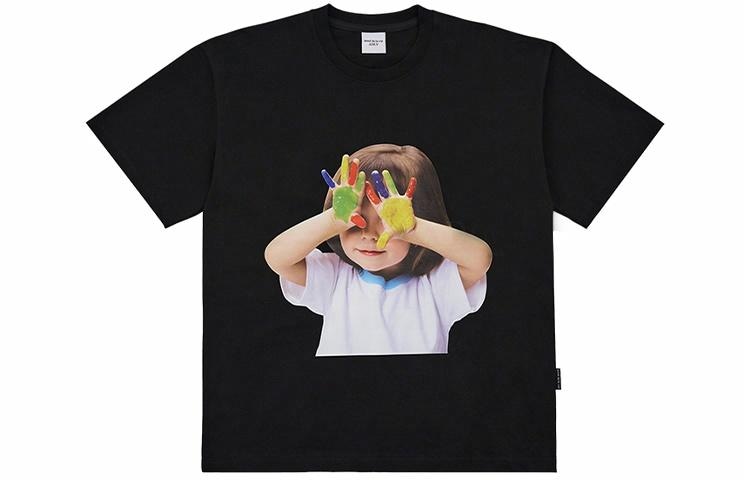 acme de la vie ADLV Logo Graffiti Girl T-Shirt Black
