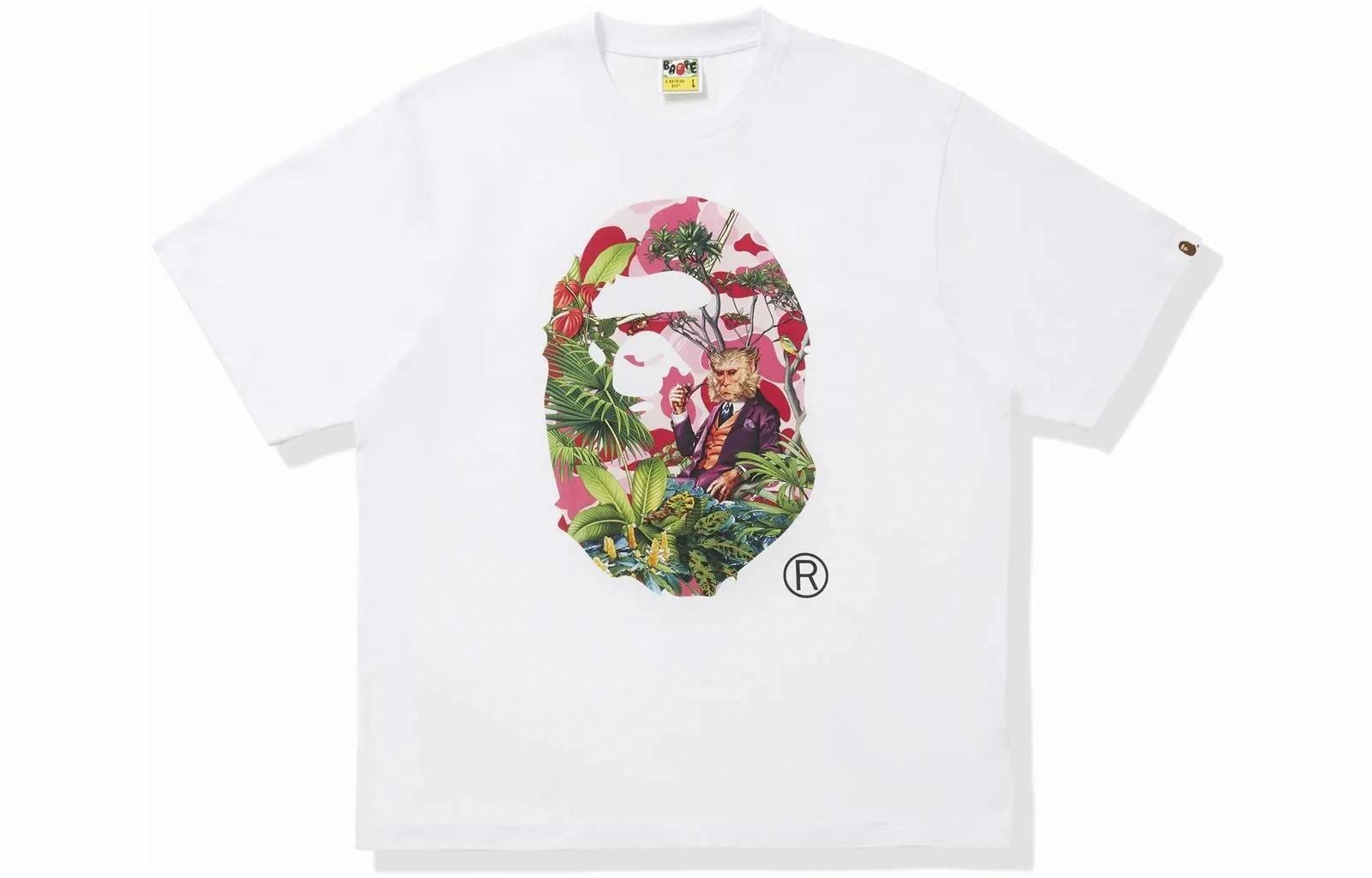 A BATHING APE x MONKEY 47 Head Tee GreenT