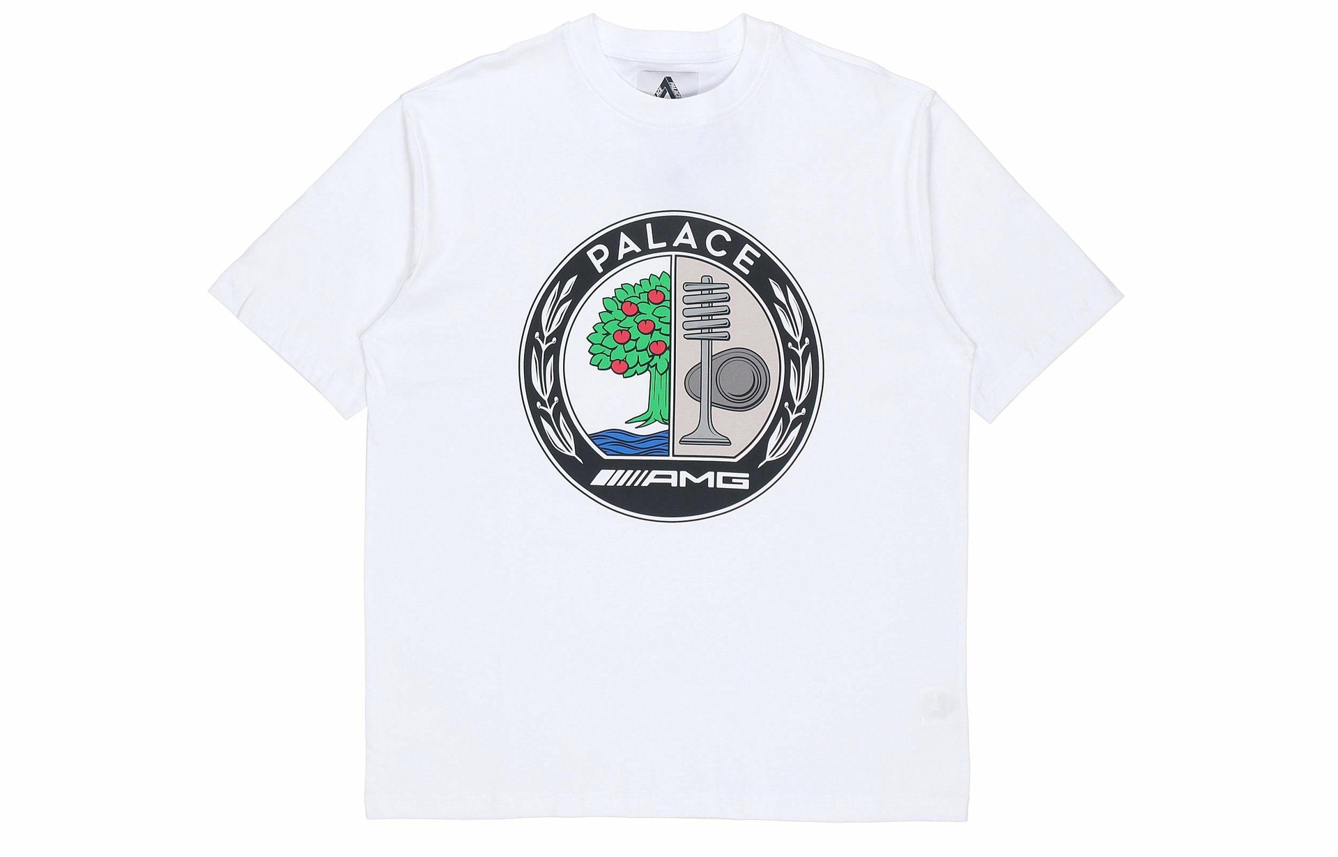PALACE SS21 x AMG Emblem T-Shirt White LogoT