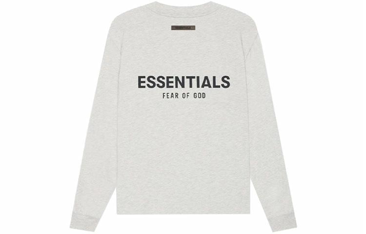 Fear of God Essentials Long Sleeve Tee Light Heather Oatmeal