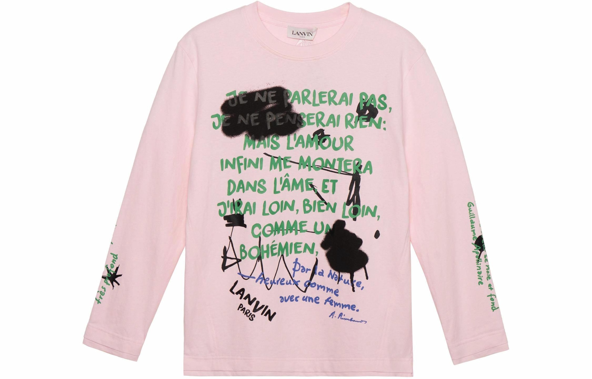 Футболка Lanvin Poem Series Pink