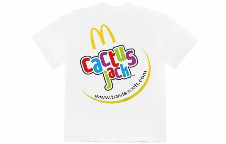 Travis Scott x McDonald's CJ SMILE Tee White
