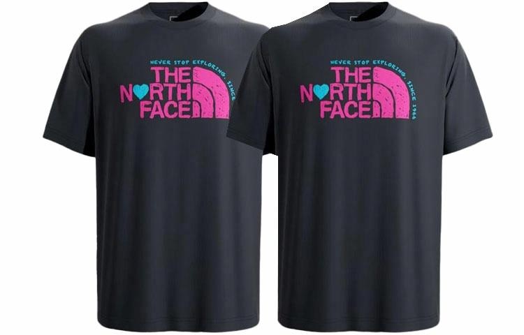The North Face SS22 Heart Logo T-Shirt Black — фото 2