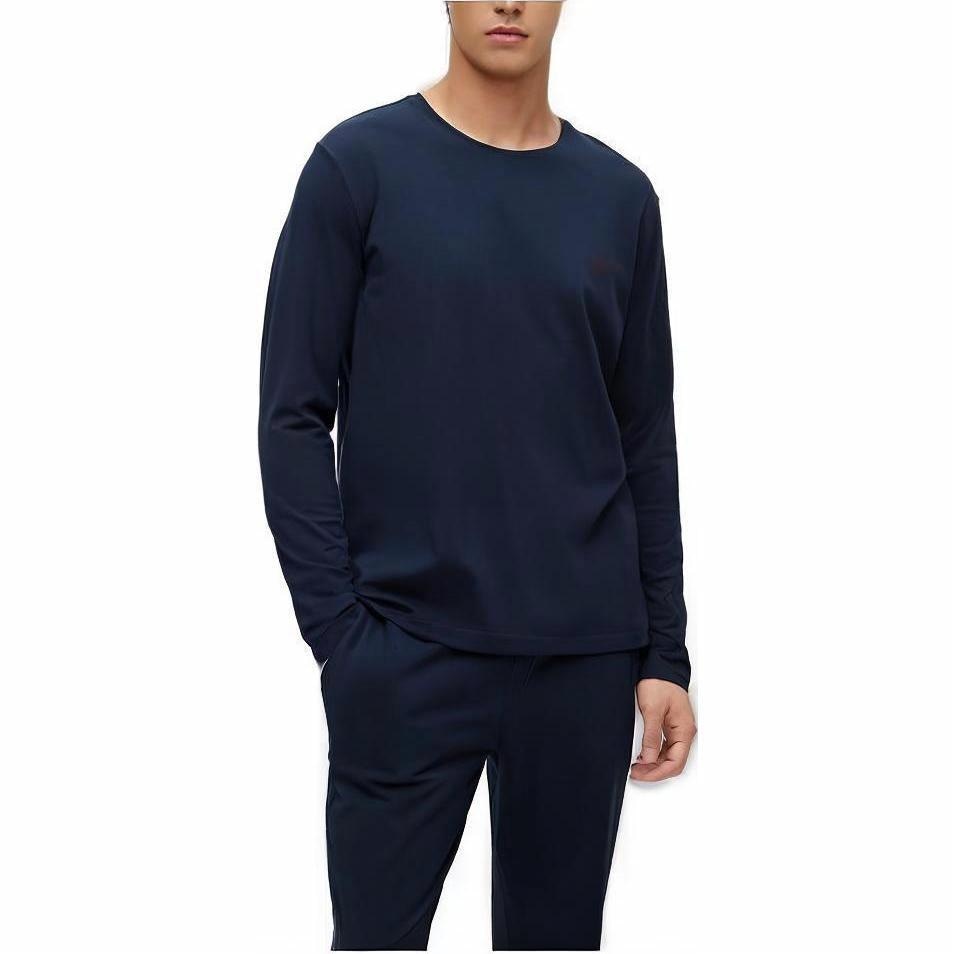 HUGO BOSS SS23 Pullover Long Sleeve Tee Navy