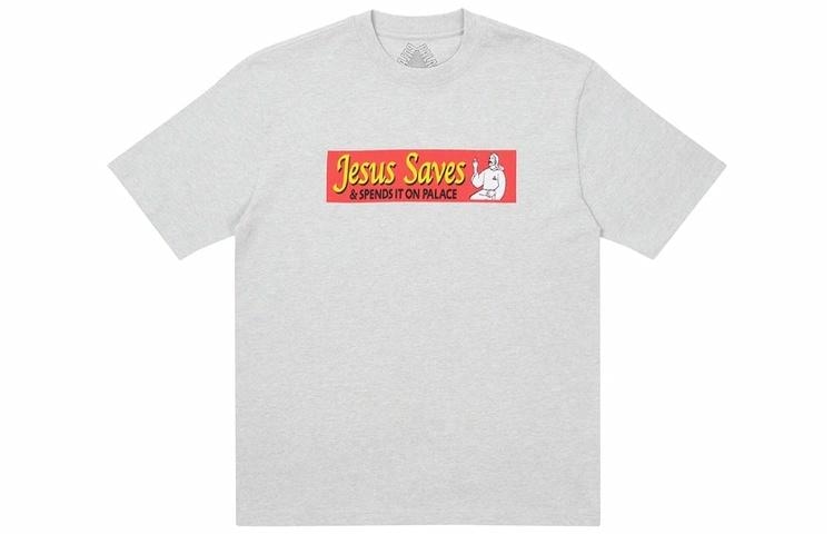 Palace Logo T-Shirt Gray
