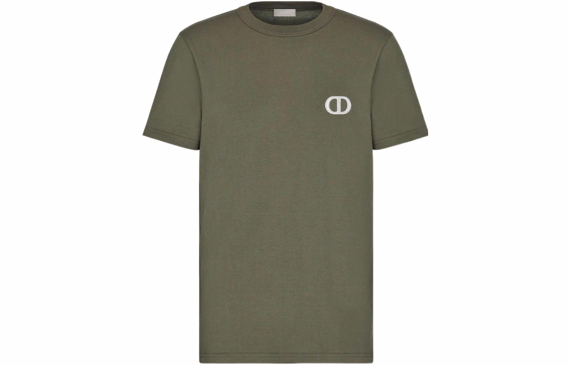DIOR SS23 Logo Embroidered T-Shirt Olive