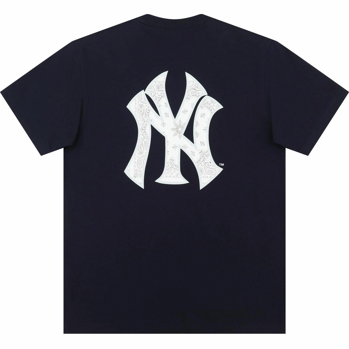 New Era MLB Yankees Paisley Tee Navy