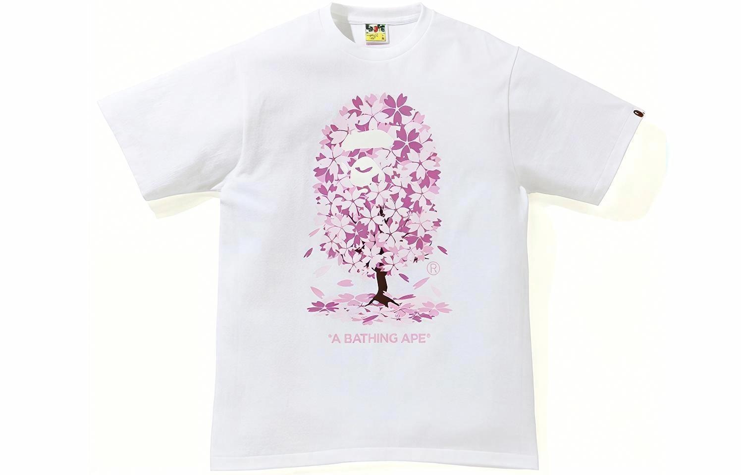 A BATHING APE SS21 Sakura Ape Print T-Shirt
