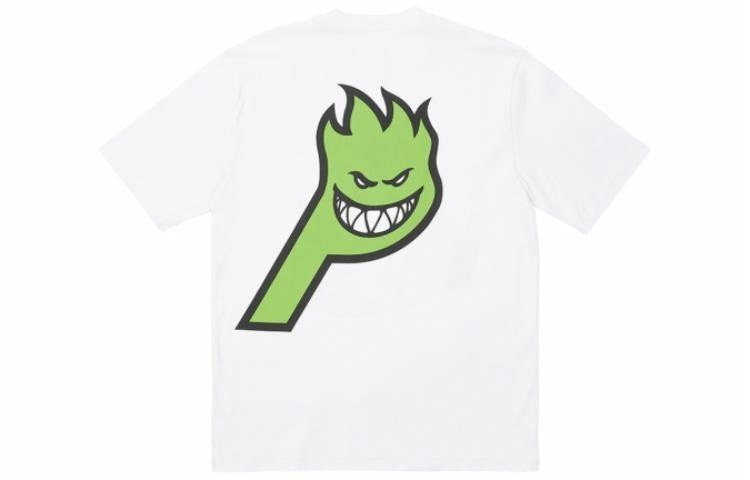 Palace x Spitfire SS23 Flame Tee White