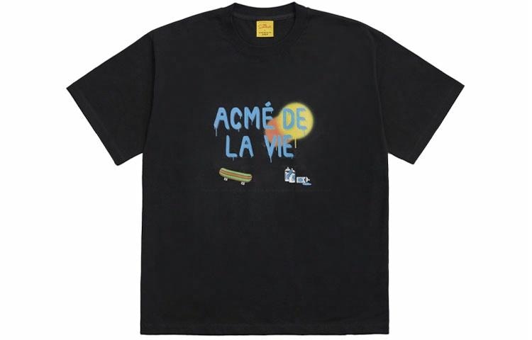 acme de la vie x Simpsons Black Tee