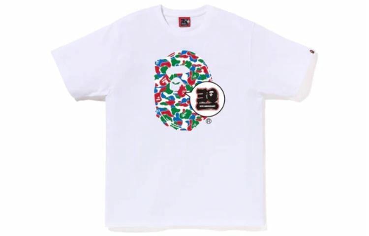 A BATHING APE BAPE SS23 30th Anniversary T-Shirt White — фото 8