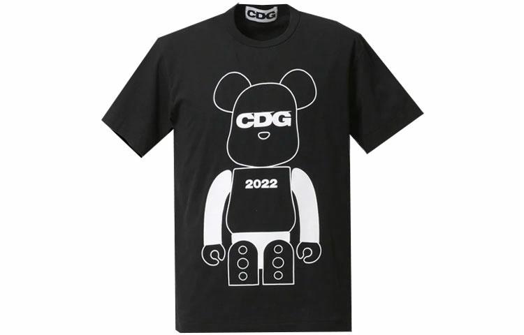 CDG x BE@RBRICK SS22 T-Shirt Black