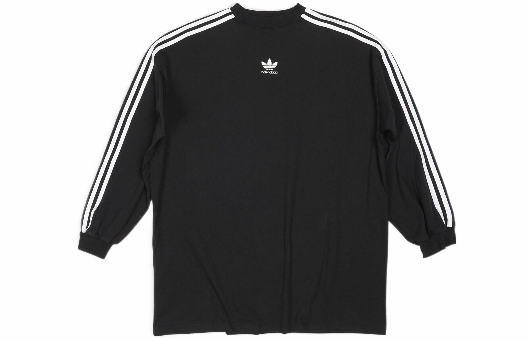 Balenciaga x adidas Logo Print Crewneck T-Shirt Black