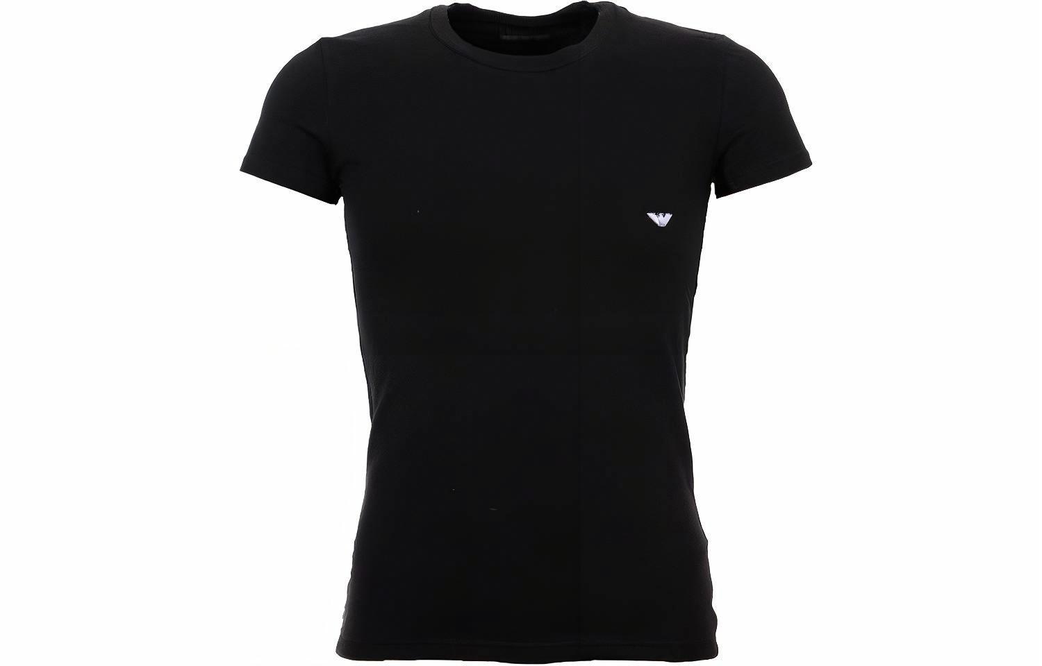 EMPORIO ARMANI/阿玛尼 Emporio Armani SS22 Logo T-Shirt Black
