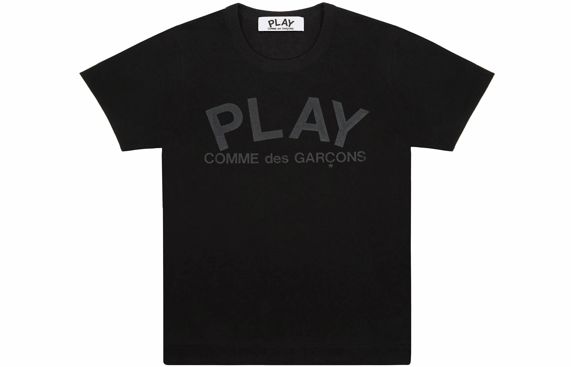 CDG Play Logo Print Crewneck T-Shirt