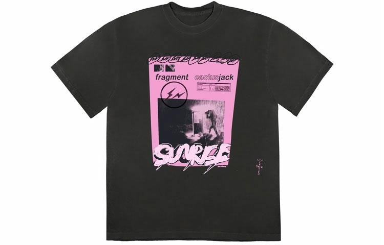 Travis Scott x Fragment Design Cactus Jack T-Shirt Black
