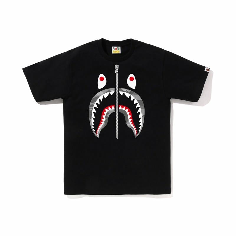 A BATHING APE Shark Camo Tee
