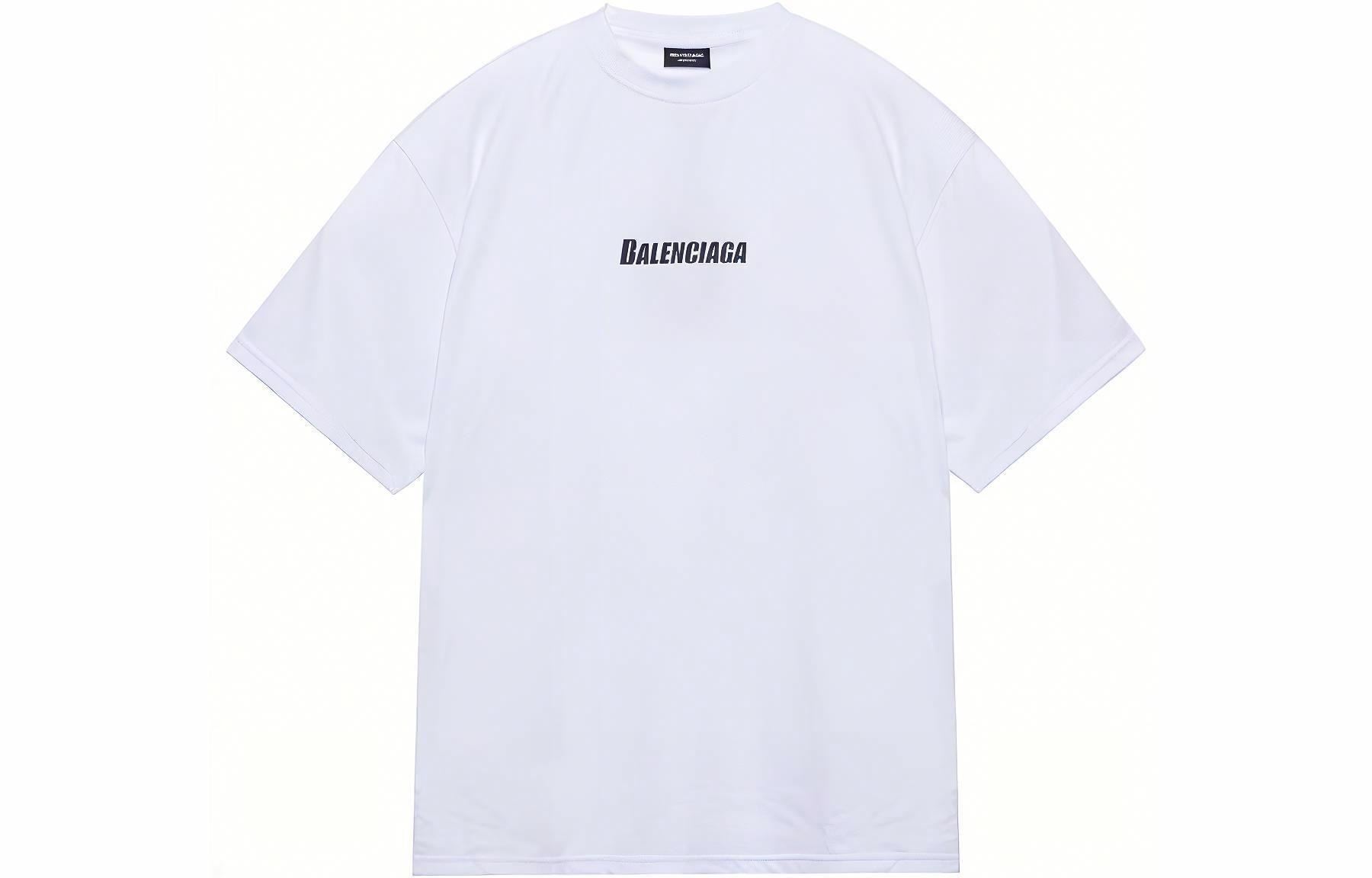 Balenciaga SS22 Logo Print T-Shirt White