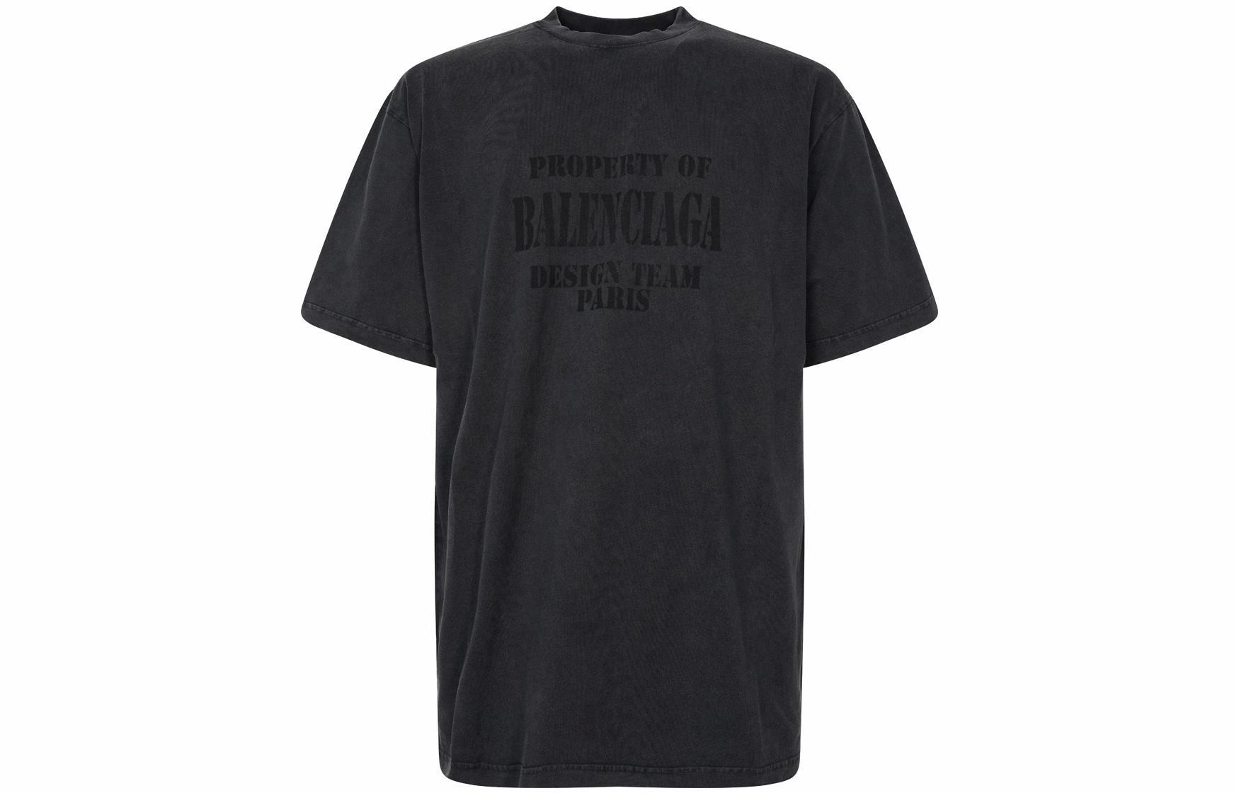 Balenciaga SS22 Logo T-Shirt Black