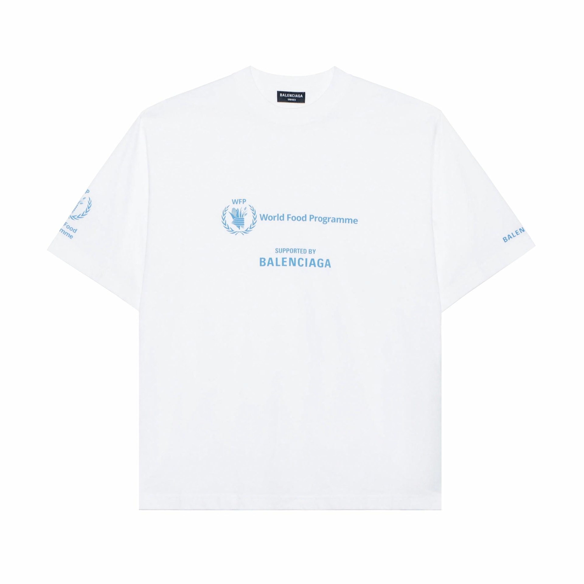 Balenciaga x WFP FW22 Logo T-Shirt White