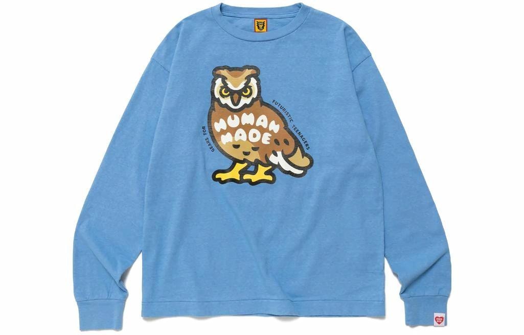 HUMAN MADE SS23 Owl Logo Long Sleeve Tee
