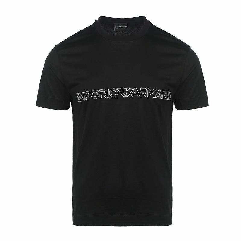 EMPORIO ARMANI/阿玛尼 Emporio Armani SS23 Black T-Shirt