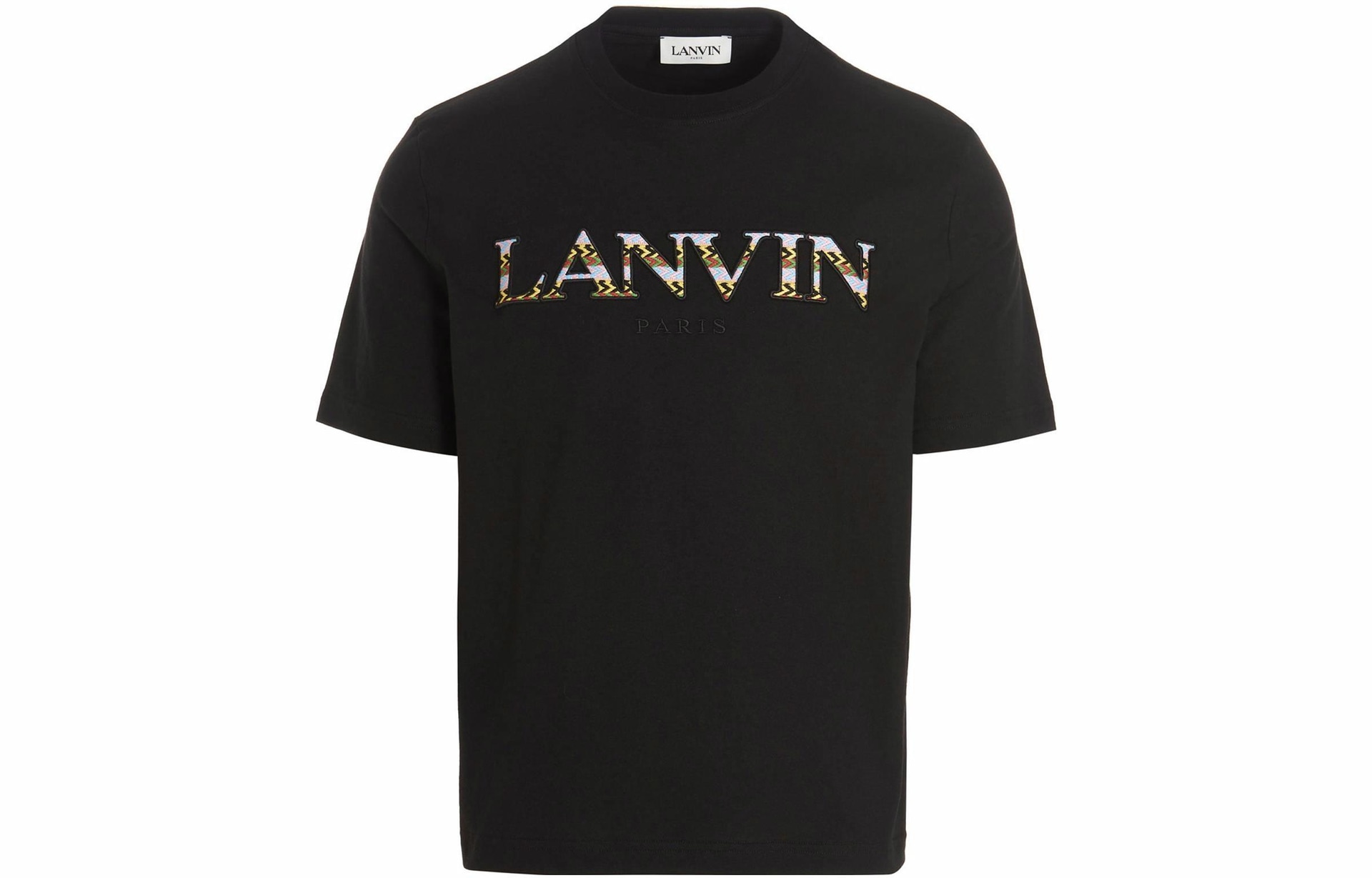 Lanvin/浪凡 Lanvin FW22 Logo Embroidered Tee Black