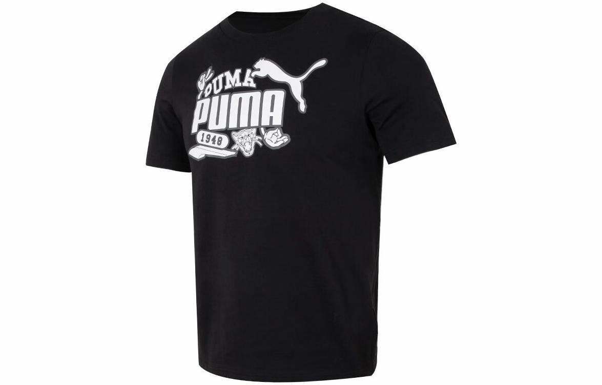 Футболка Puma Logo Crewneck T-Shirt Black