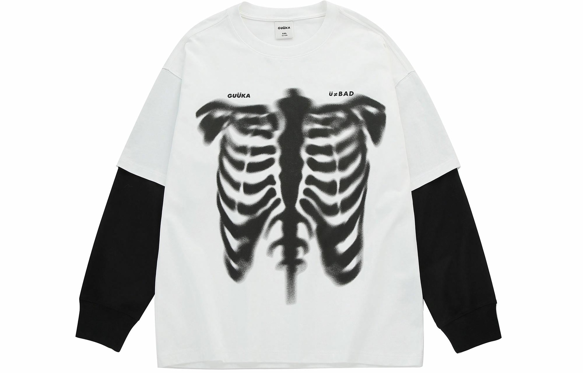 Guuka Letter Print Long Sleeve Tee