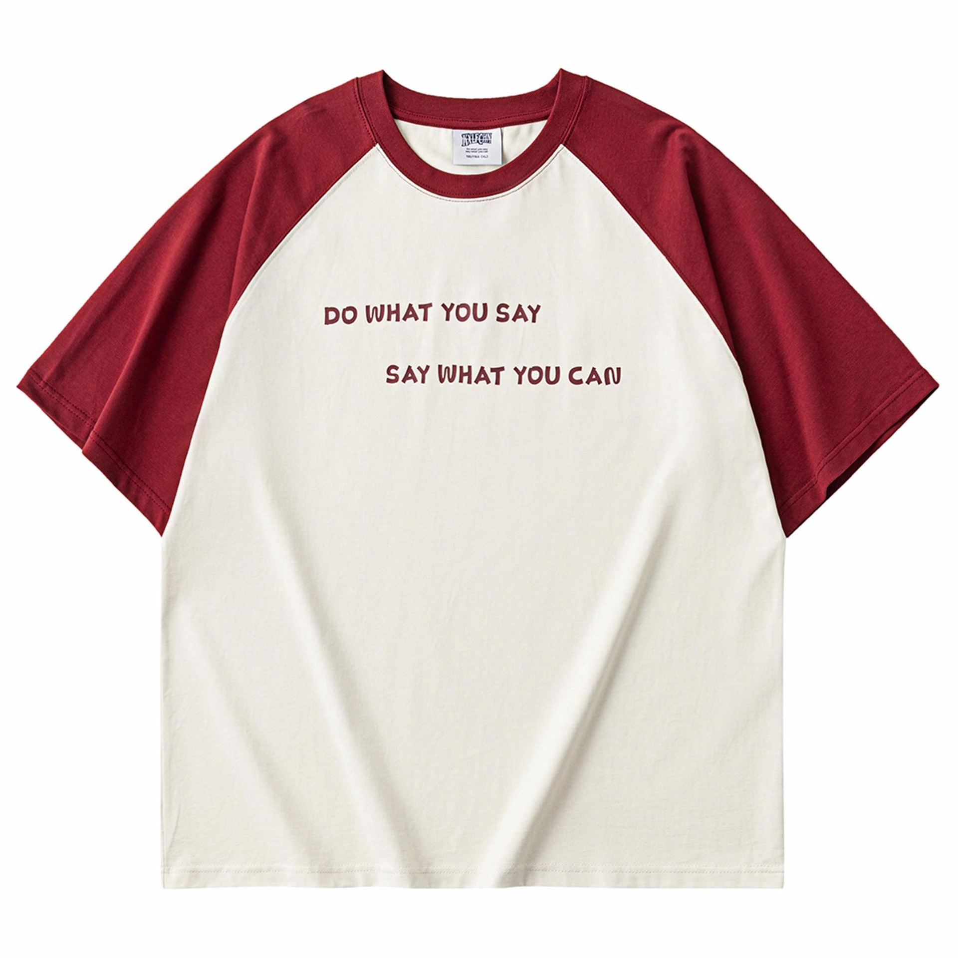 KXLFCHN Retro Raglan Sleeve T-Shirt