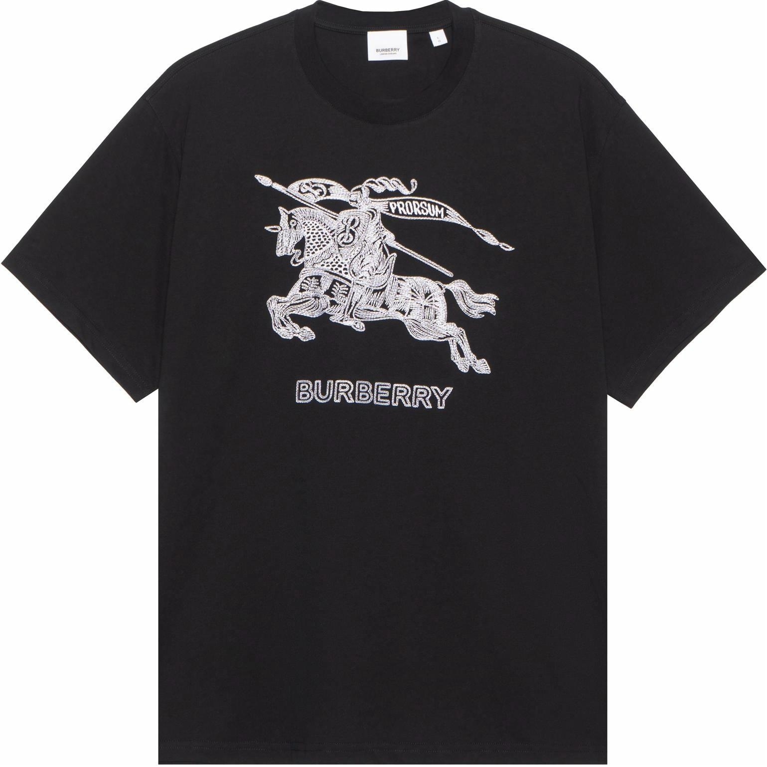 Burberry Equestrian Knight Embroidery T-Shirt