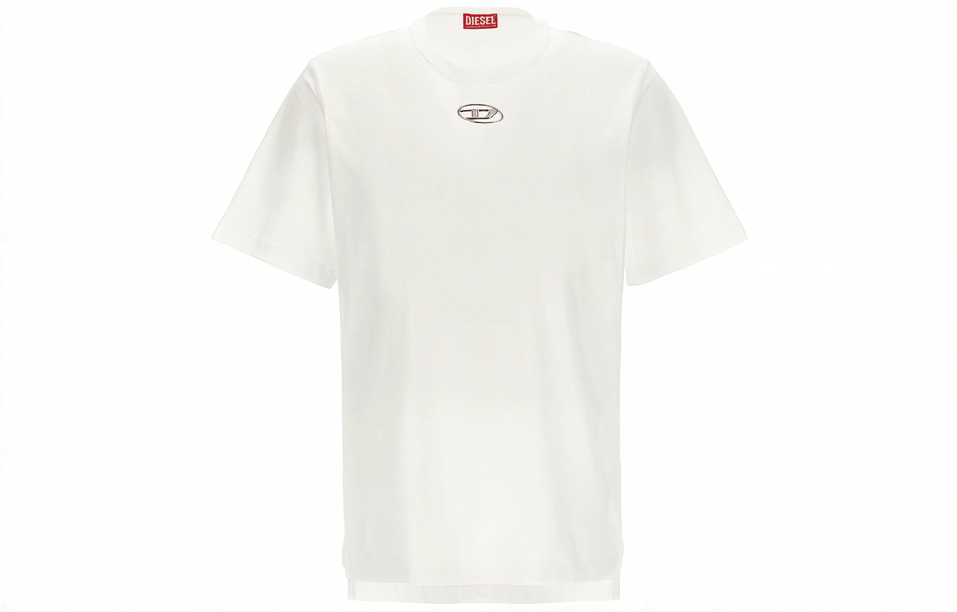 DIESEL Logo Crew Neck T-Shirt White