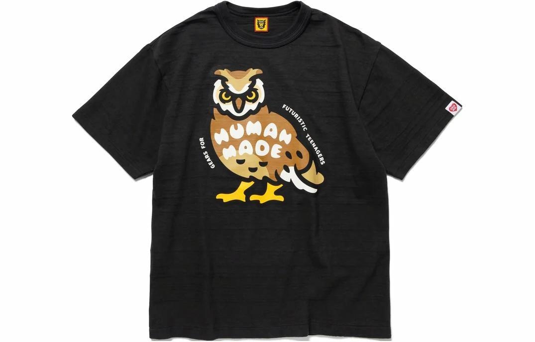 HUMAN MADE SS23 Flamingo Series Owl Logo T-Shirt