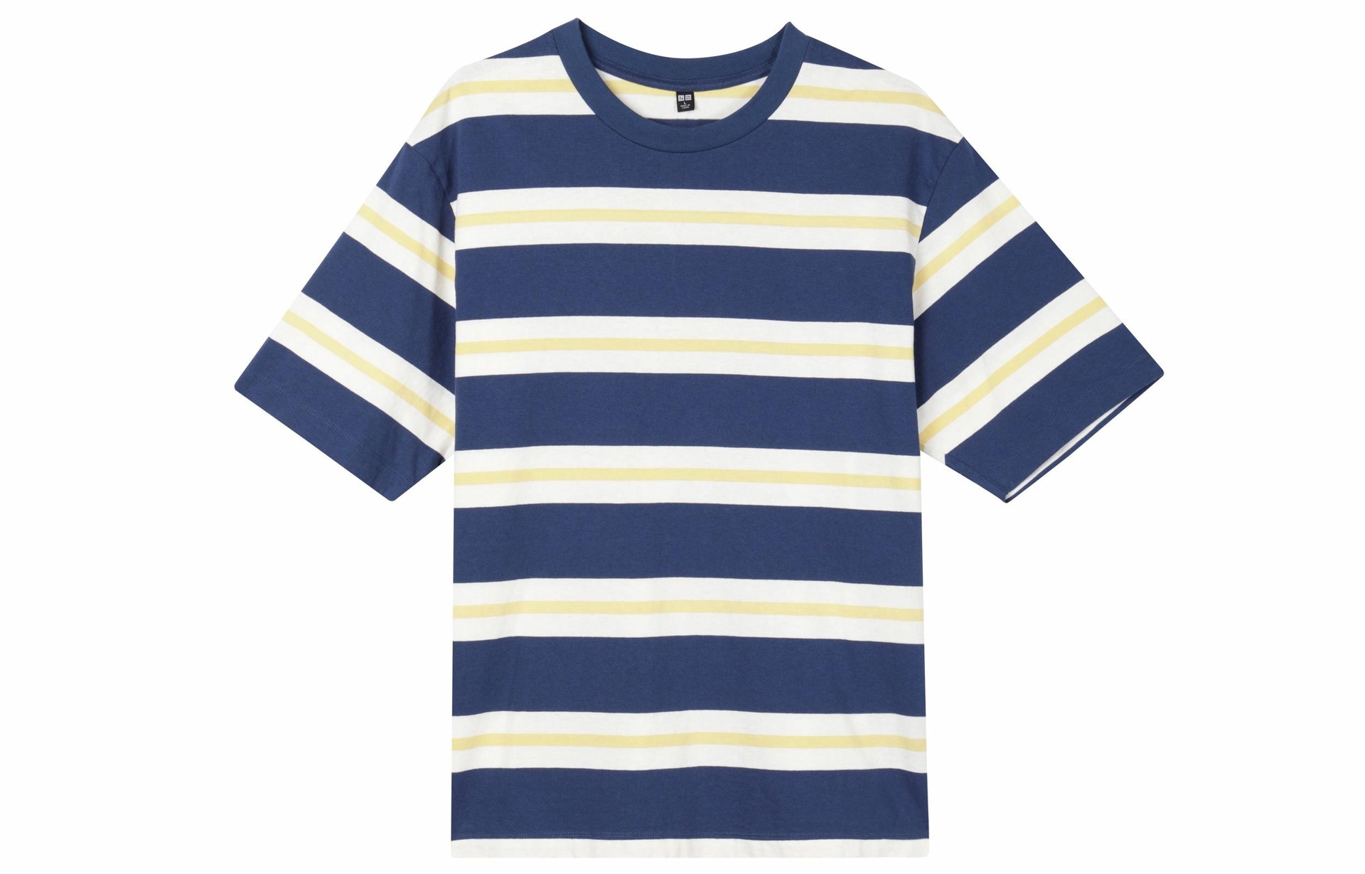 UNIQLO/优衣库 UNIQLO Loose Stripe Tee Navy