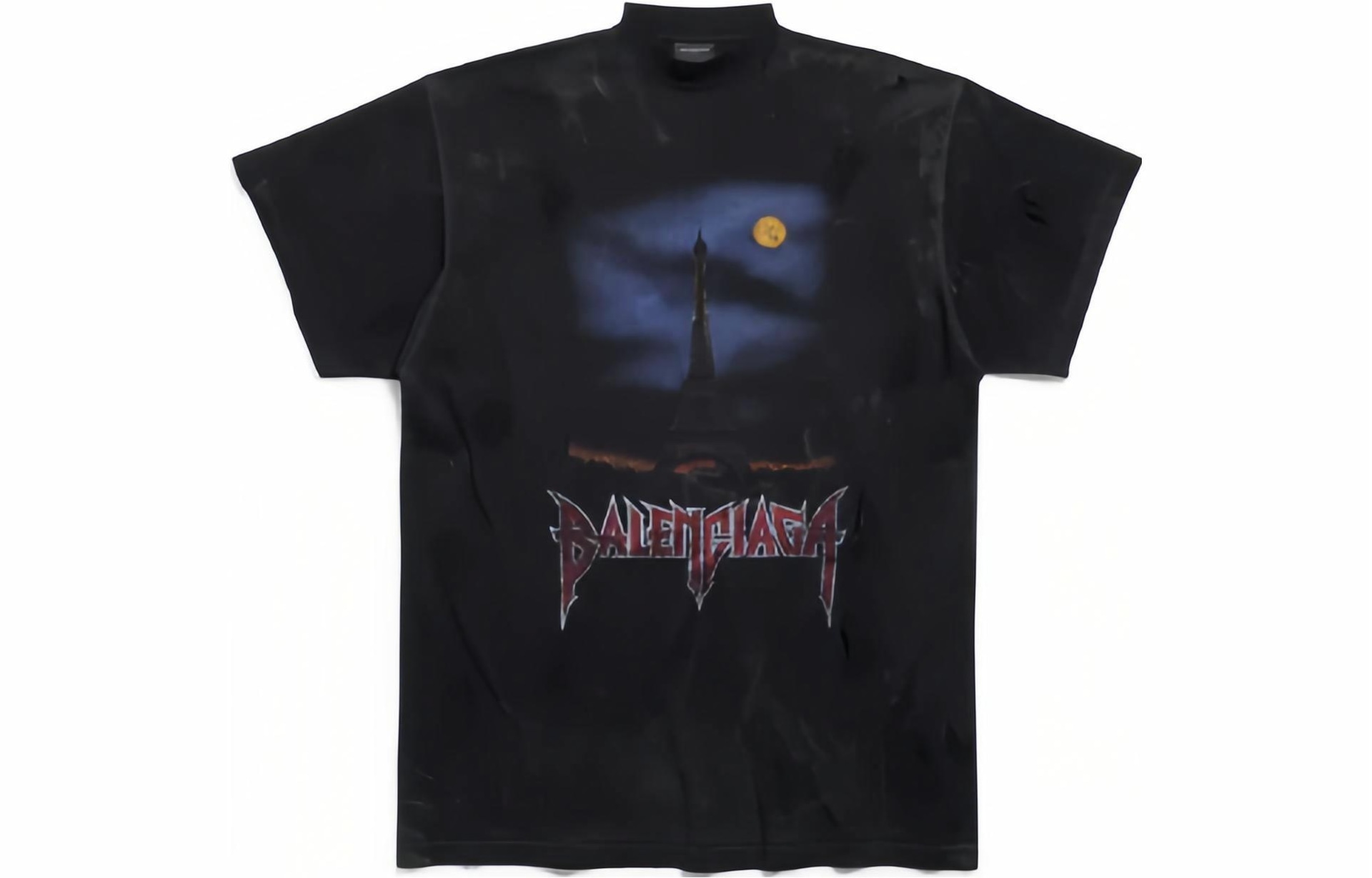 Balenciaga FW23 Logo Print T-Shirt Black