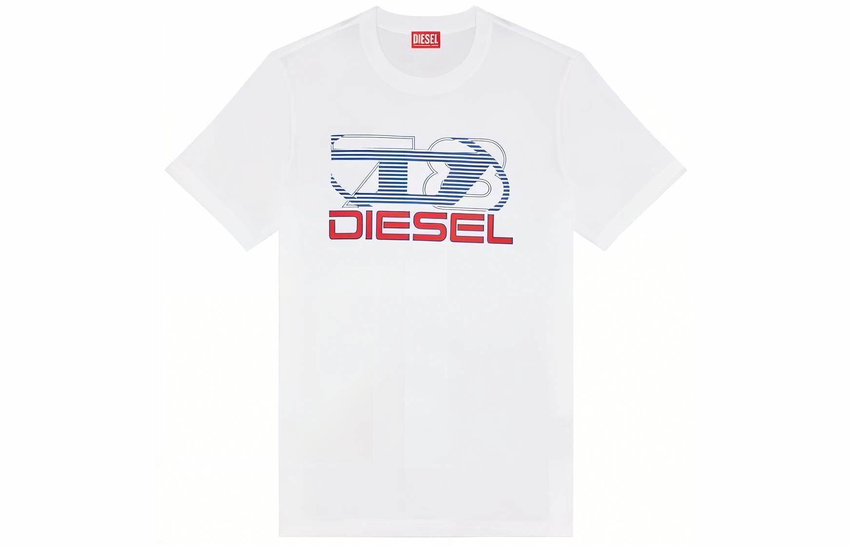 DIESEL OVAL-D SS24 Tee White