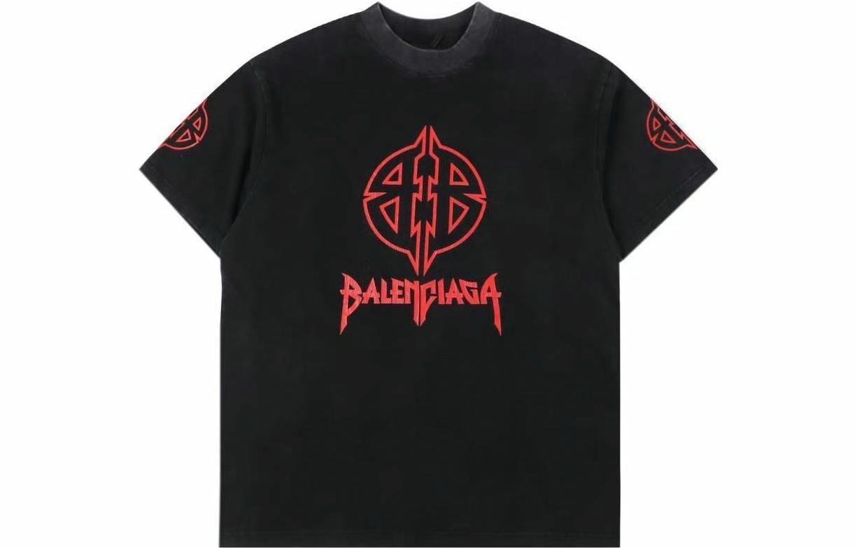 Balenciaga FW23 Logo T-Shirt Black
