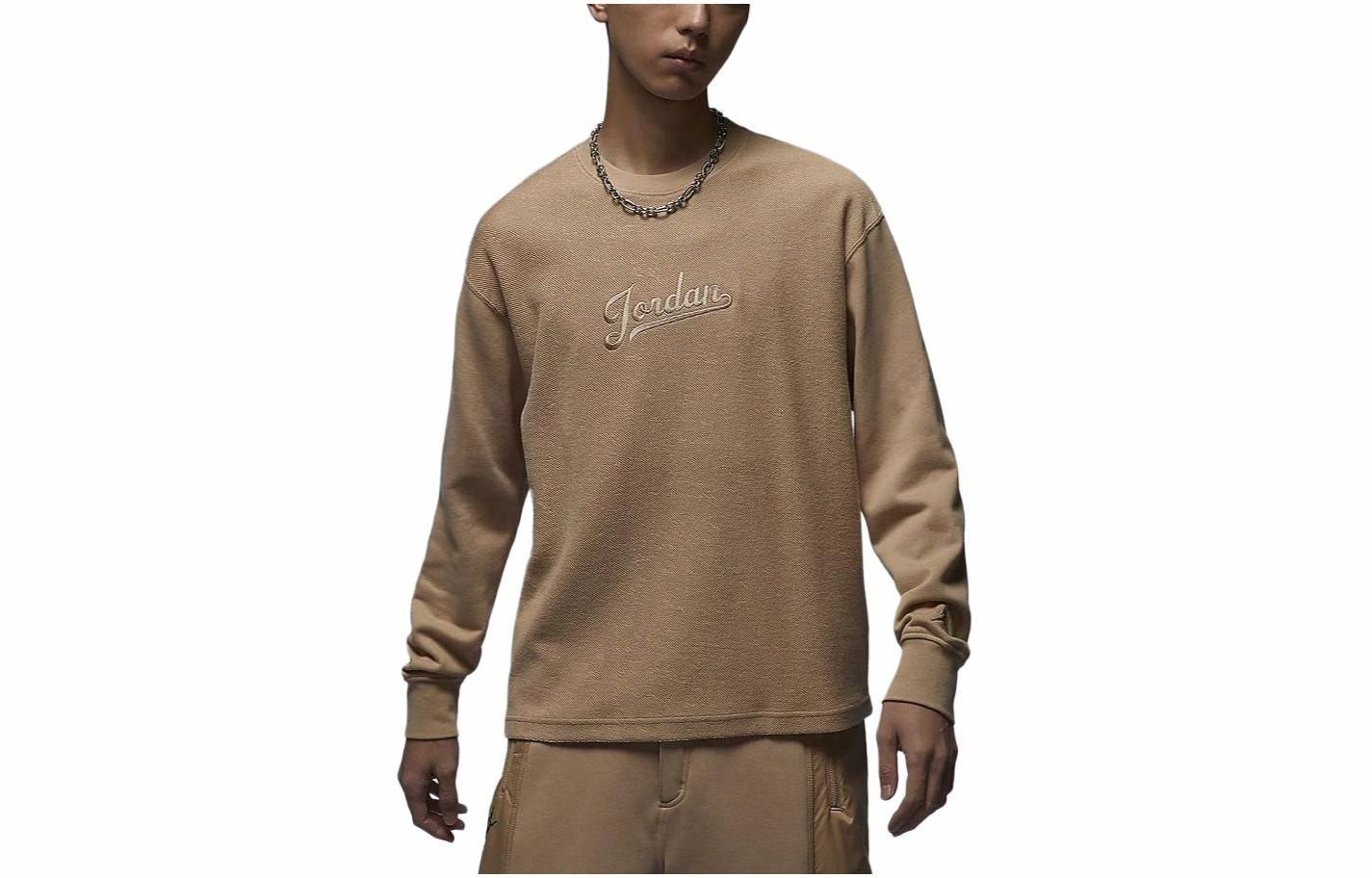 Футболка Jordan Flight MVP Crewneck Long Sleeve Tee Khaki