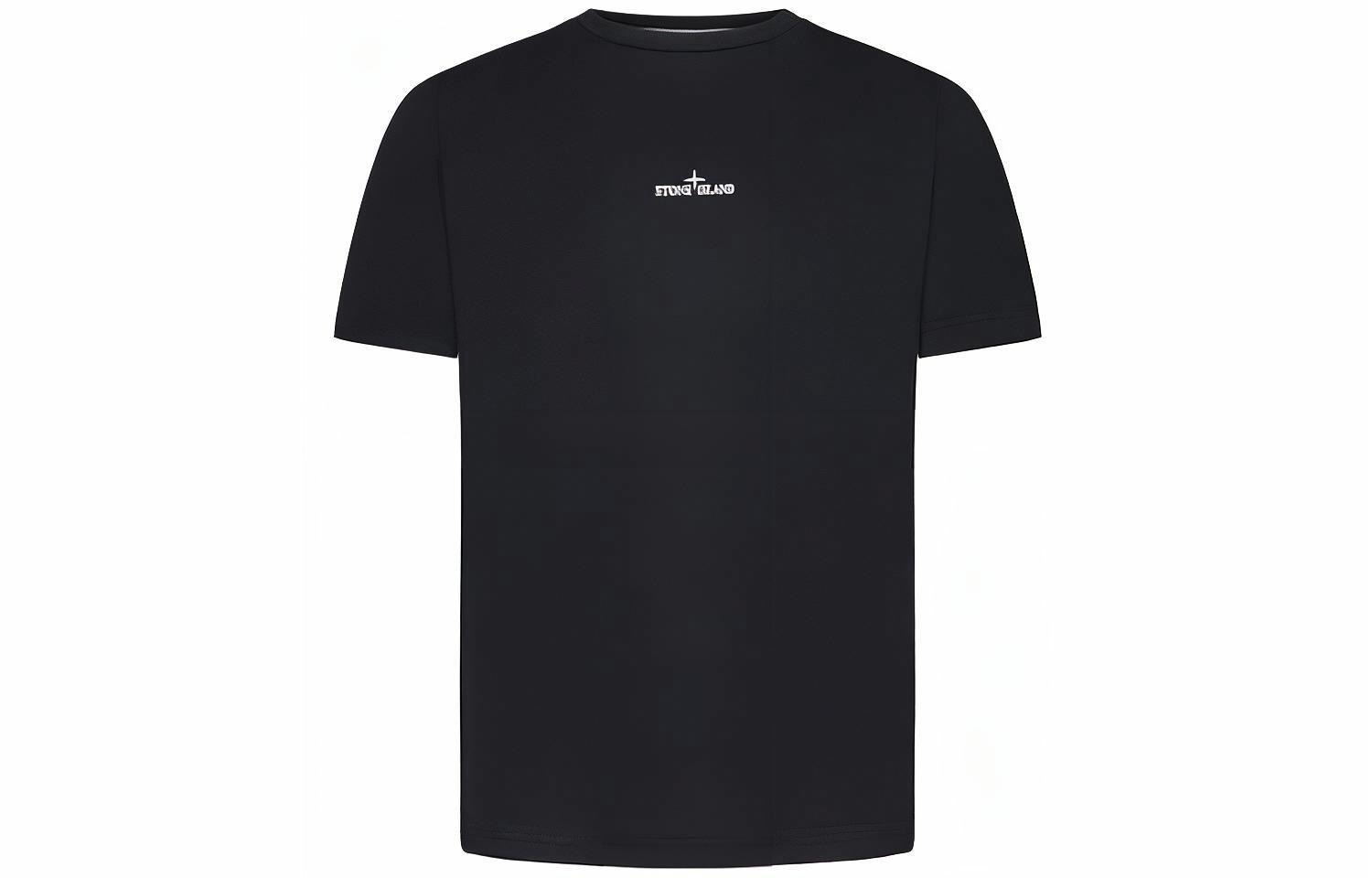 Stone Island Graphic Print T-Shirt Black