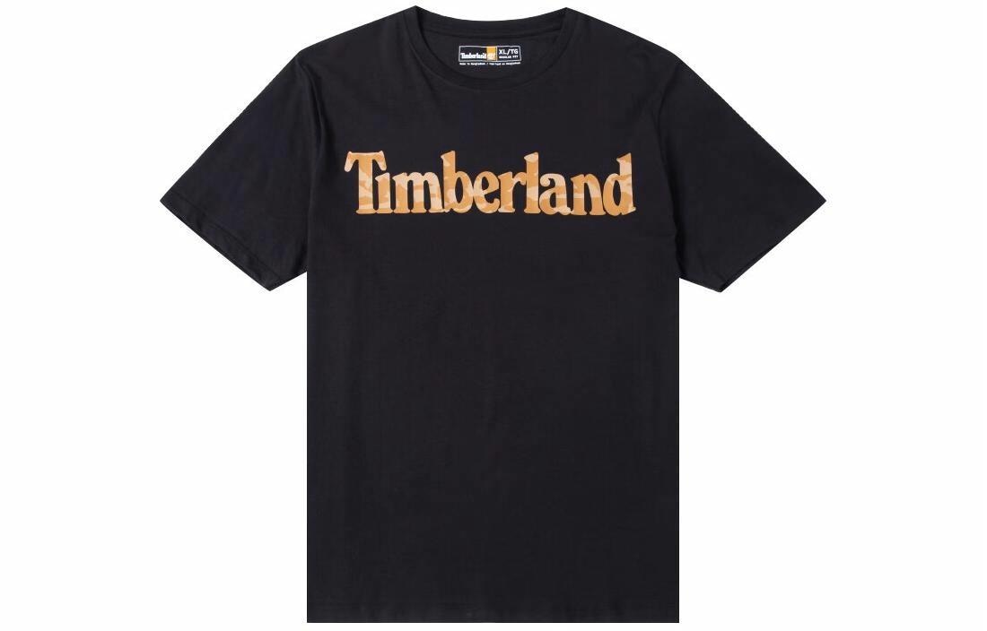 Футболка Timberland Letter Loose Crew Tee Black