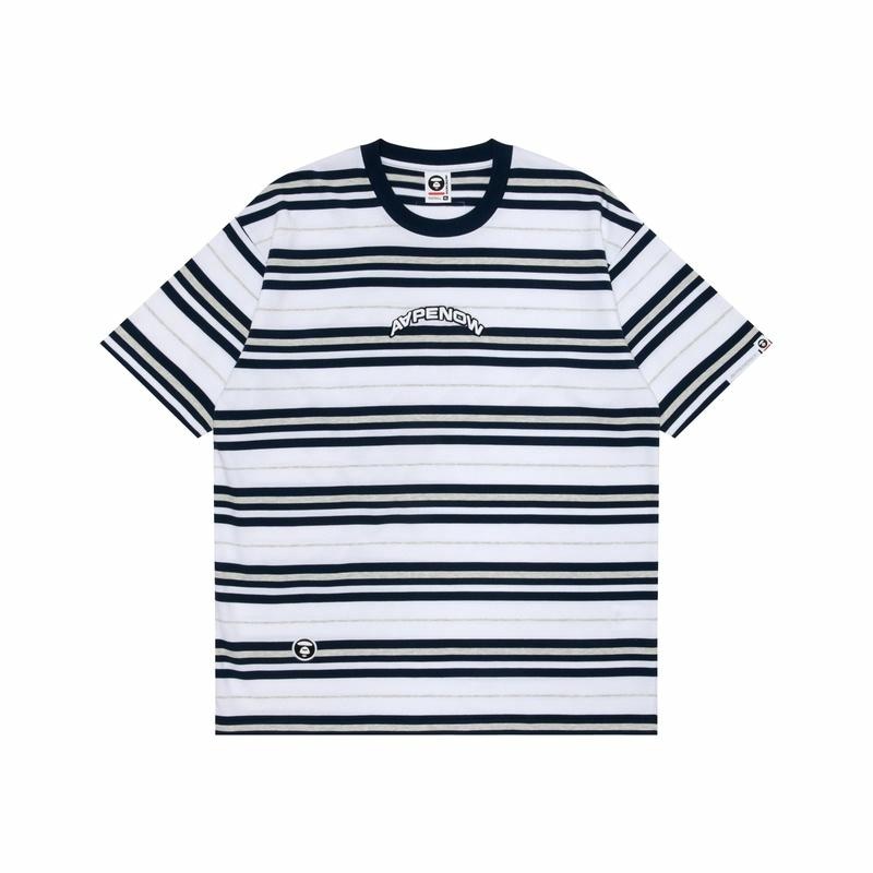 Aape Striped Crewneck T-Shirt