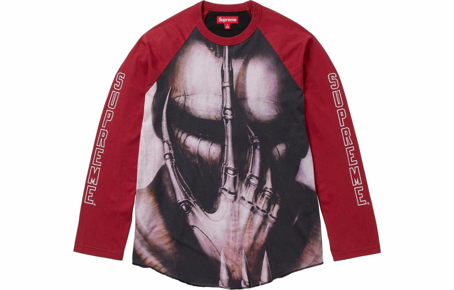 Supreme x H.R. Giger Raglan L/S Top