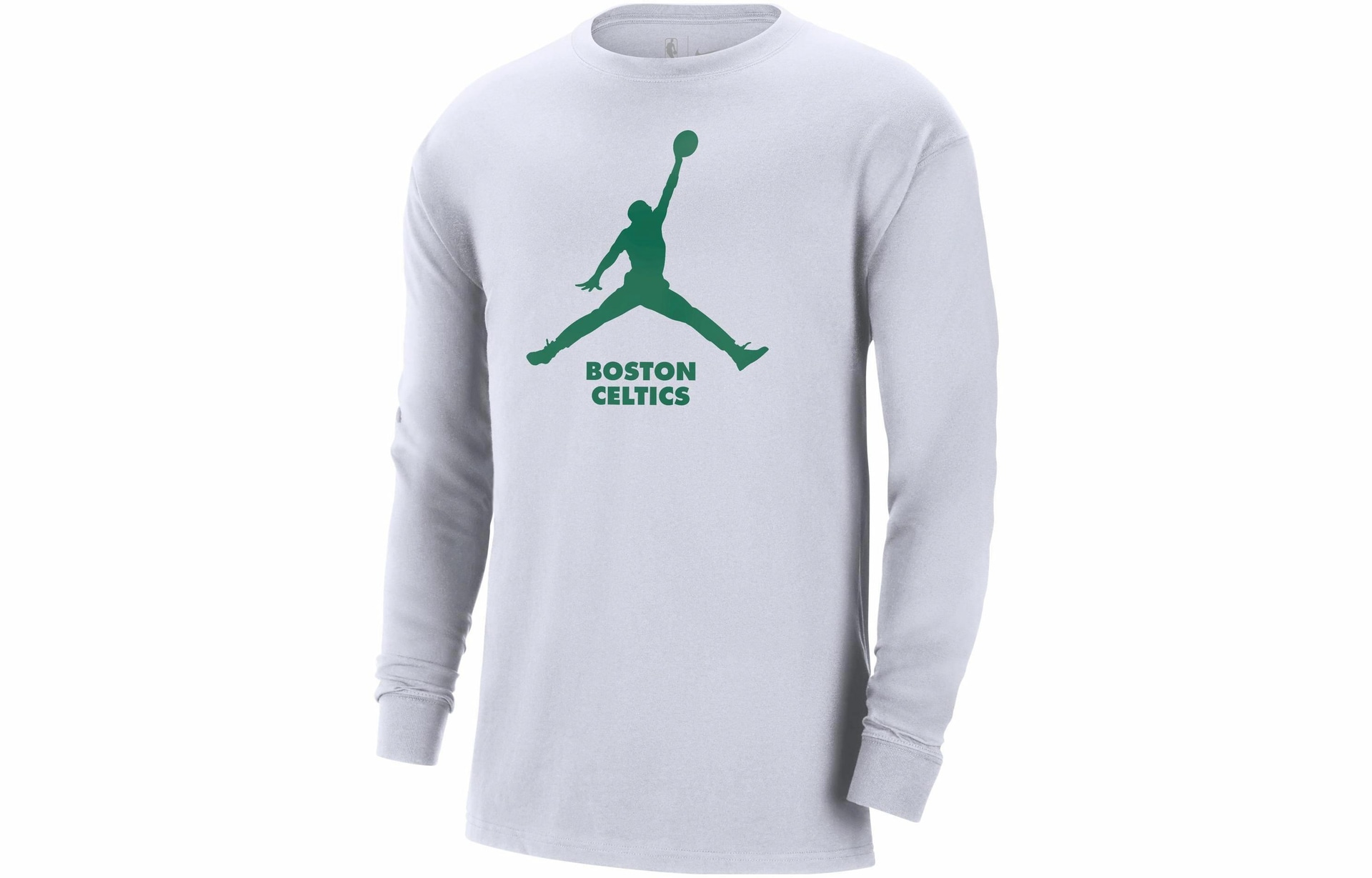 Футболка Jordan NBA Celtics Logo Long Sleeve Tee
