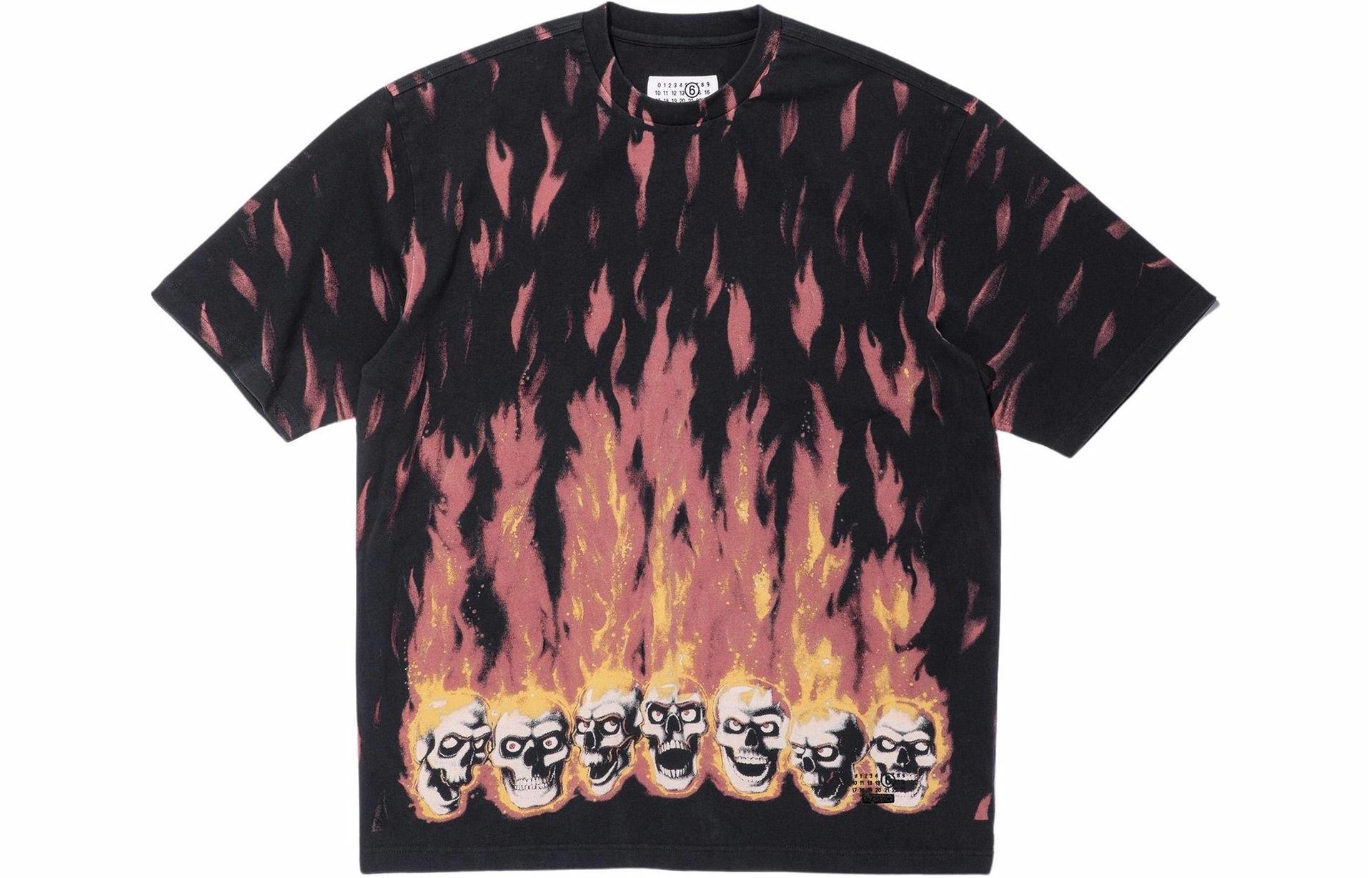 Supreme x MM6 Maison Margiela Flame Print Tee Black