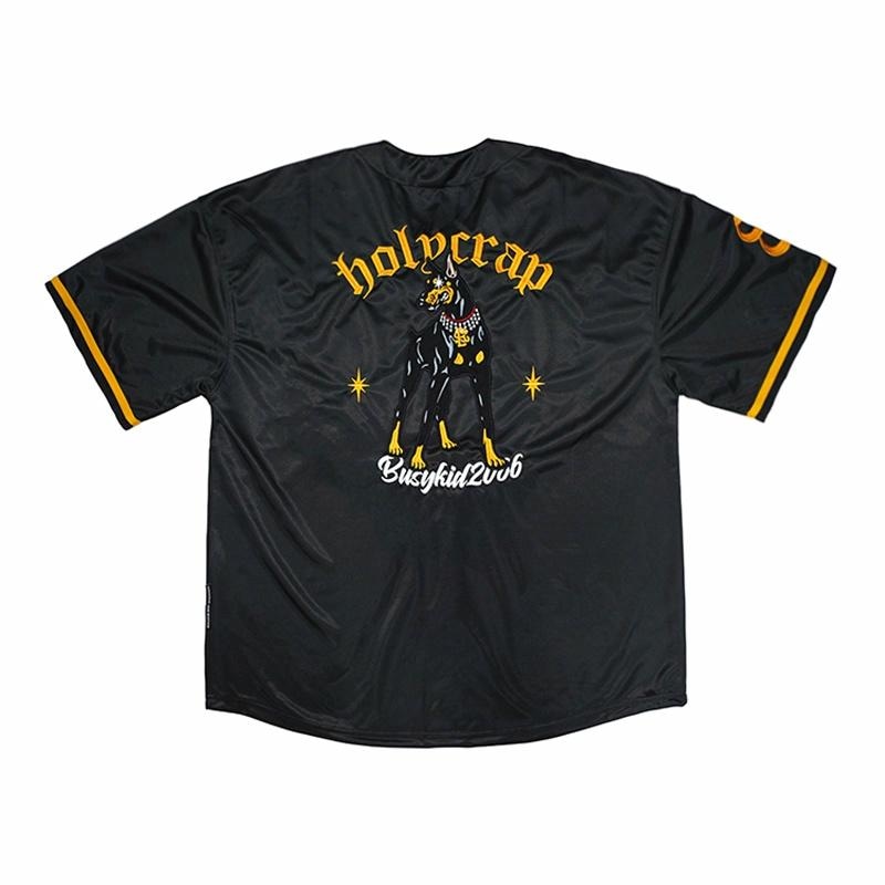 Holycrap Doberman Embroidered Cardigan Tee