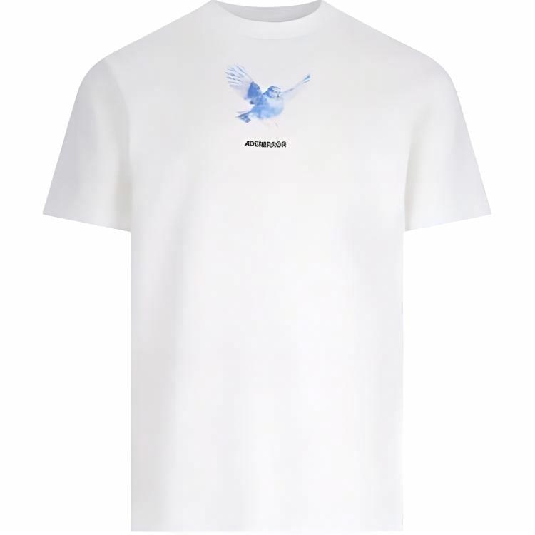 ADER ERROR Graphic Print Crewneck T-Shirt White