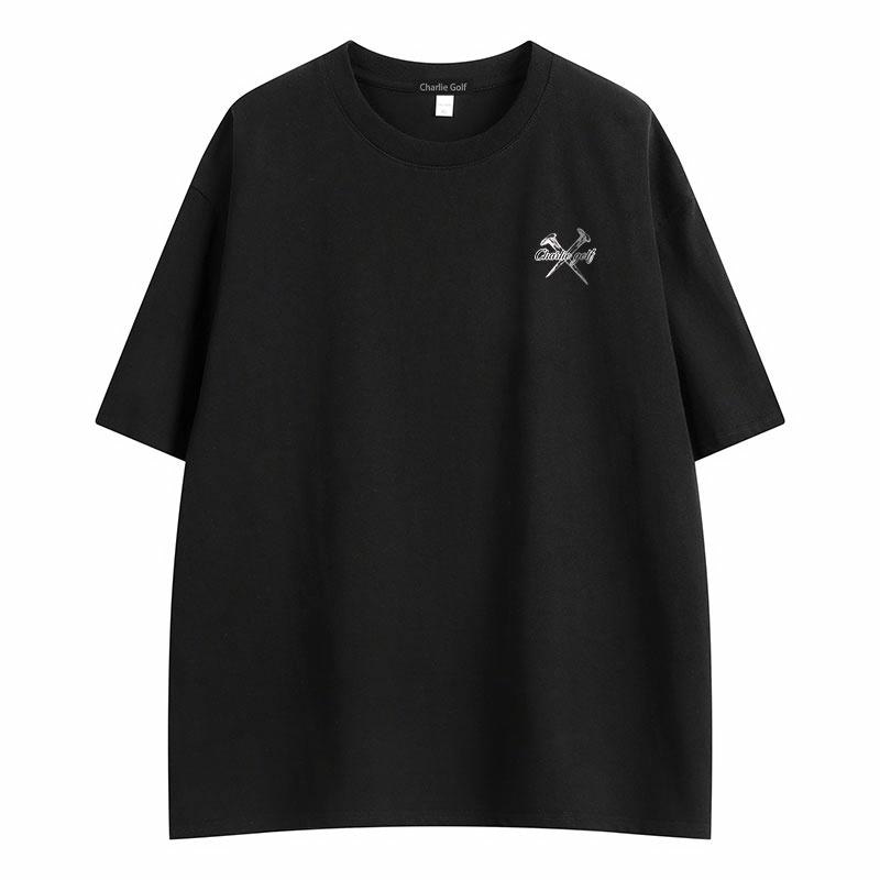 Charlie Golf Vintage Logo Tee White — фото 6