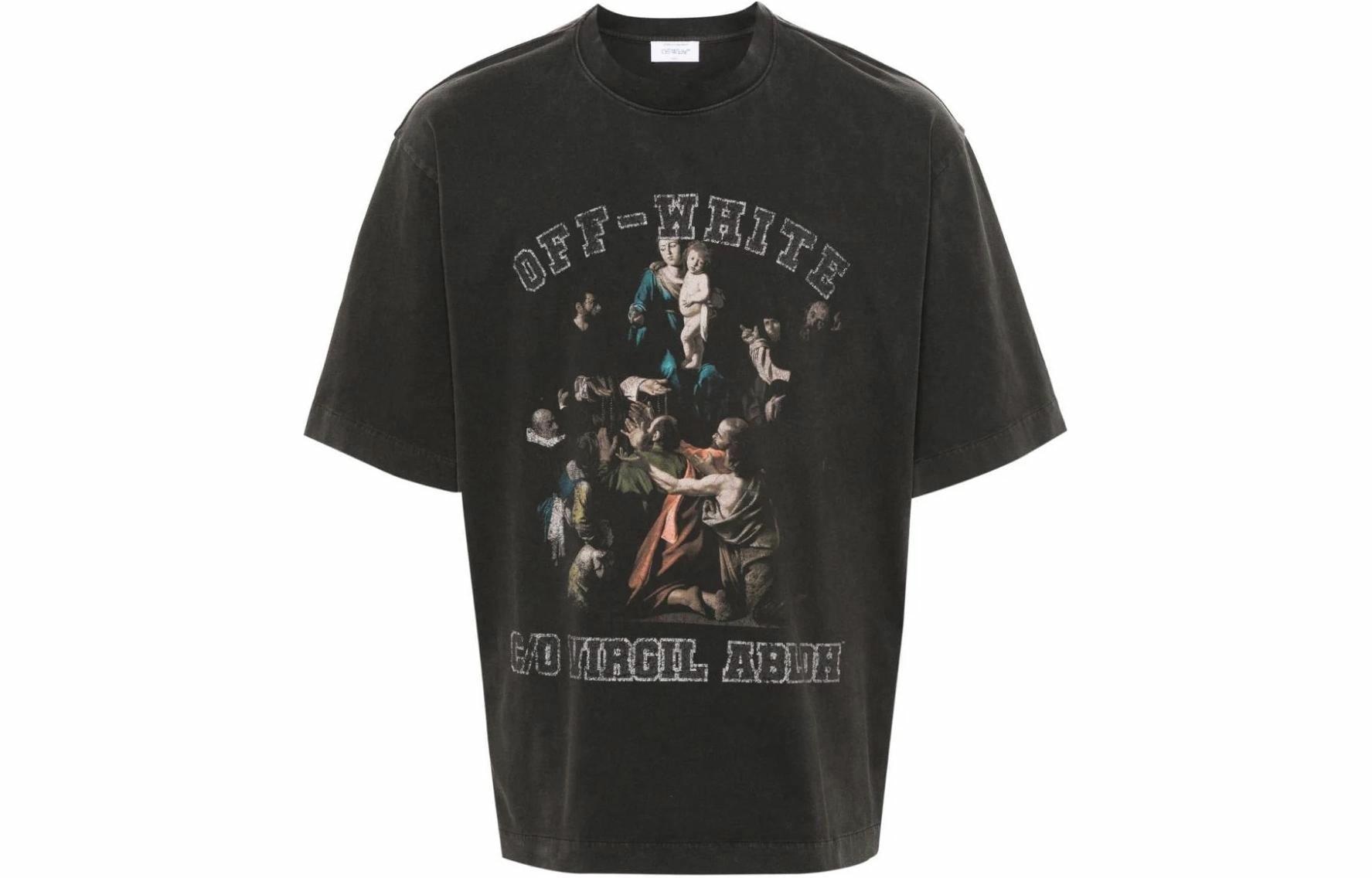 OFF-WHITE Logo Crewneck T-Shirt Black