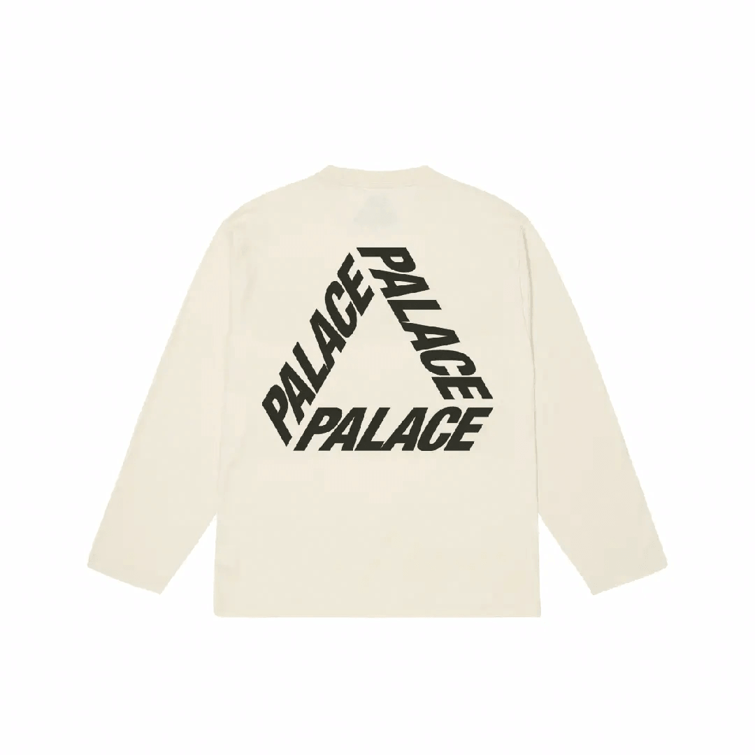PALACE P3 Longsleeve Soft White